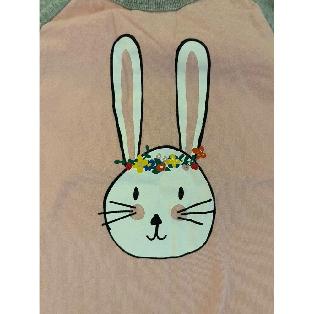 Hanna Andersson Bunny Raglan Tee, Size 3T